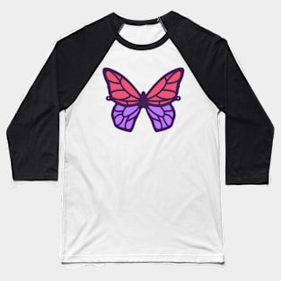 butterfly with purple and pink wings Baseball T-Shirt